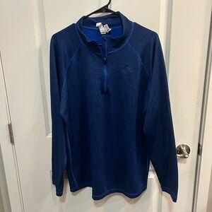 Adidas Blue Climalite Quarter-Zip Pullover Jacket Men’s Size XL